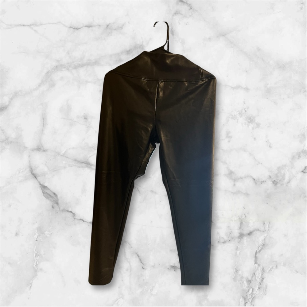 Black Faux Leather Leggings